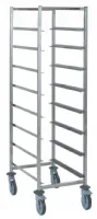 Chariot pour casiers à vaisselle en inox 8 niveaux - tournus - gl889 - Tournus - GL889