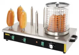 Photo 2 - Chauffe-saucisses 6 plots monophasé 0,75 kw 670x340x370 mm acier inoxydable - buffalo - da567 - Buffalo - DA567
