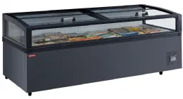 Congélateur horizontal professionnel tête de gondole couvercles coulissants 1953x980x900 mm - diamond promo - cpn20-r2b-tp - Diamond Promo - CPN20-R2B-TP