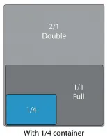 Photo 3 - Couvercle gn 1/4 inox 201 - vogue - k972 - Vogue - K972
