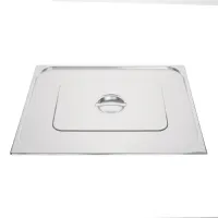 Couvercle GN 2/1 en inox 201 double - Vogue - K939 Couvercle GN 2/1 en inox 201 double - Vogue - K939