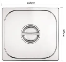 Photo 4 - Couvercle gn 2/3 inox - vogue - k970 - Vogue - K970
