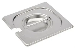 Couvercle inox avec encoche pour bac gastro GN 1/6 - Gastro M - DR493