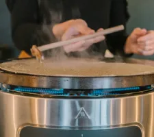 Photo 7 - Crêpière professionnelle gaz sur four avec plaque de 40 cm et allumage manuel - csrs4pa-kr - Krampouz - CSRS4PA-KR