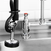 Photo 2 - Douchette de pré-rinçage double arrivée d'eau 7 l/min 390x180x1160 mm - vogue - ce985 - Vogue - CE985