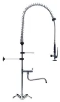 Douchette de puisage grand modèle monotrou à col de cygne orientable en cuivre chromé - Gastro M - CY797 Douchette de puisage grand modèle monotrou à col de cygne orientable en cuivre chromé - Gastro M - CY797