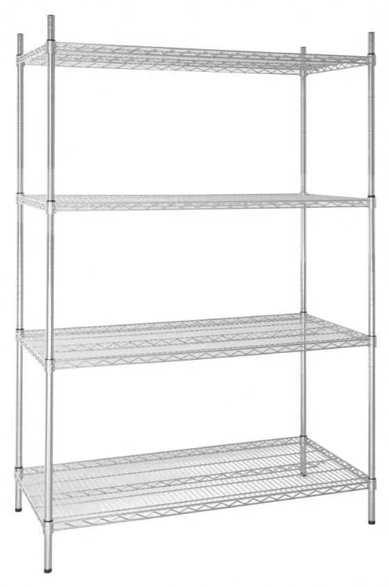 Étagère en kit 4 niveaux métal galvanisé 1220x610x1830 mm - vogue - u257 - Vogue - U257