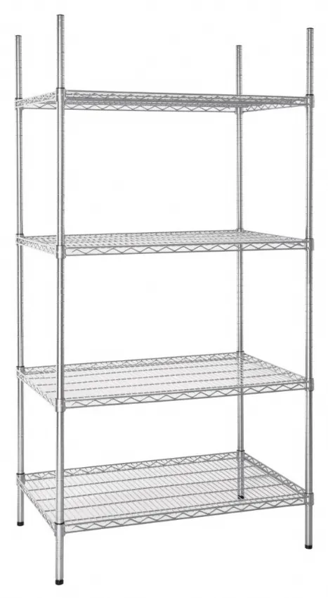 Étagère en kit 4 niveaux zinc galvanisé 915x610x1830 mm - vogue - u256 - Vogue - U256