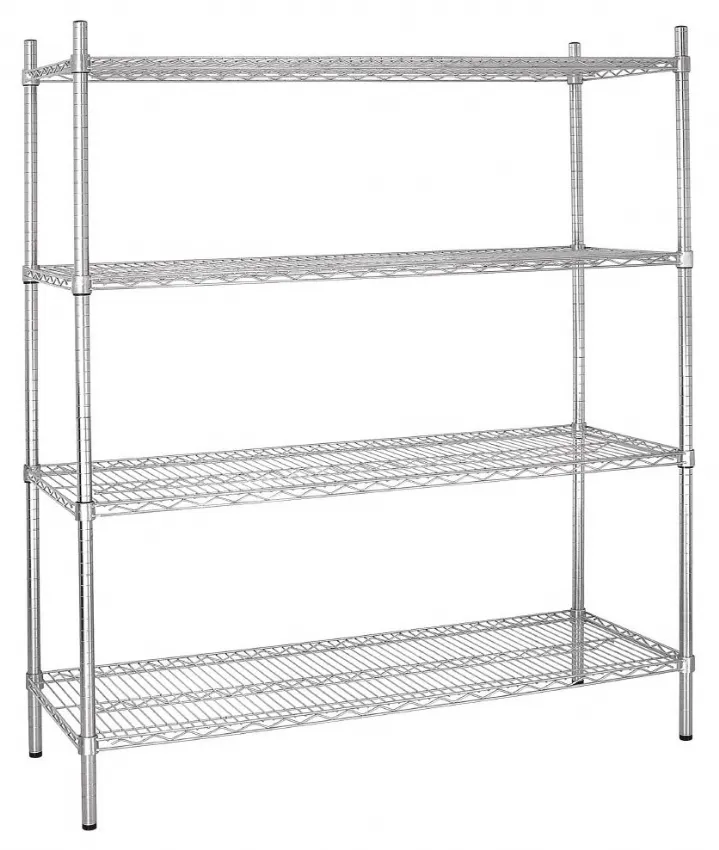 Étagère modulaire 4 niveaux métal galvanisé 1830x457x1840 mm - vogue - l939 - Vogue - L939