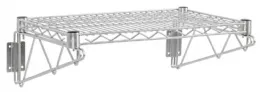 Étagère murale acier nickelé et chromé avec consoles 610x360 mm - vogue - u200 - Vogue - U200 Étagère murale acier nickelé et chromé avec consoles 610x360 mm - vogue - u200 - Vogue - U200