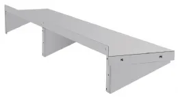 Photo 4 - Étagère murale en acier inoxydable 1500x300 mm avec consoles charge 50 kg - vogue - y752 - Vogue - Y752