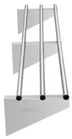 Photo 3 - Étagère murale inox 430 1500x300x225 mm - vogue - cd552 - Vogue - CD552