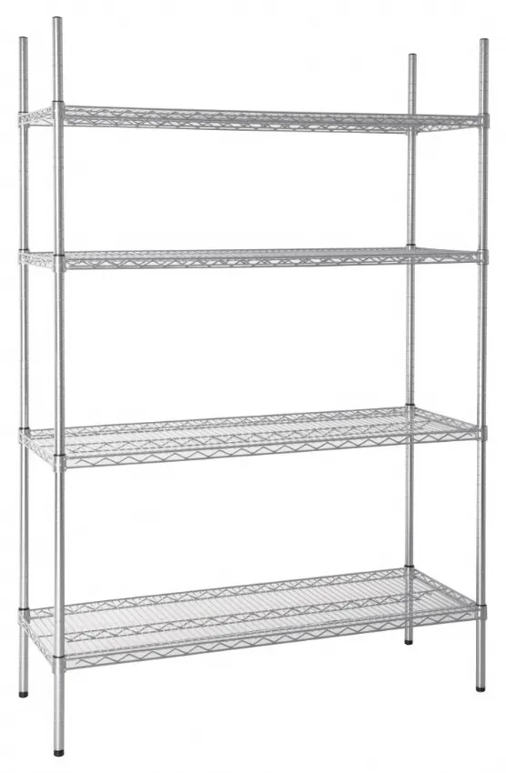 Étagère rayonnage métal galvanisé 4 niveaux 1220x457x1840 mm - vogue - l928 - Vogue - L928