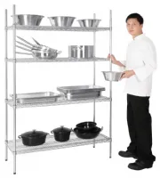 Photo 2 - Étagère rayonnage métal galvanisé 4 niveaux 1220x457x1840 mm - vogue - l928 - Vogue - L928