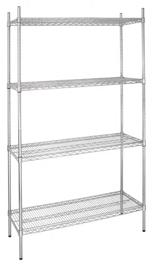 Étagère rayonnage métal galvanisé 4 niveaux 915x457x1830 mm - vogue - l927 - Vogue - L927