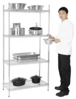 Photo 2 - Étagère rayonnage métal galvanisé 4 niveaux 915x457x1830 mm - vogue - l927 - Vogue - L927