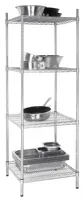 Photo 2 - Étagère rayonnage zinc galvanisé 4 niveaux 610x610x1830 mm - vogue - u884 - Vogue - U884