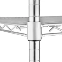 Photo 4 - Étagère rayonnage zinc galvanisé 4 niveaux 610x610x1830 mm - vogue - u884 - Vogue - U884
