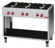 Feux vifs gaz 6 feux à poser 3 x 5 kW et 3 x 3,6 kW - Gastro M - GL915 Feux vifs gaz 6 feux à poser 3 x 5 kW et 3 x 3,6 kW - Gastro M - GL915