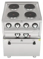 Photo 3 - Fourneau électrique sur four 4 feux triphasé 7 kw 600x600x850 mm - buffalo - sa808 - Buffalo - SA808