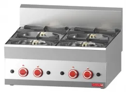 Fourneau gaz à poser 4 feux 17,2 kW - Gastro M - GN055 Fourneau gaz à poser 4 feux 17,2 kW - Gastro M - GN055