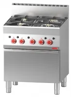 Fourneau gaz sur four 4 feux 22,2 kW - Gastro M - GN047