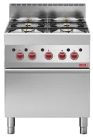 Photo 2 - Fourneau gaz sur four 4 feux 22,2 kw - gastro m - gn047 - Gastro m - GN047