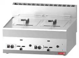 Friteuse professionnelle à poser gaz 2 x 8 L avec vidange - Gastro M - GL920 Friteuse professionnelle à poser gaz 2 x 8 L avec vidange - Gastro M - GL920