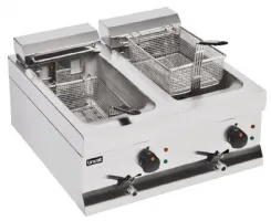 Photo 3 - Friteuse professionnelle à poser monophasé 2 cuves 2 x 9 litres avec vidange - lincat - j537 - Lincat - J537