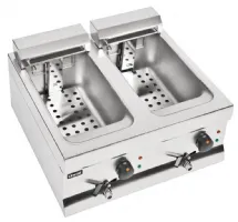Photo 4 - Friteuse professionnelle à poser monophasé 2 cuves 2 x 9 litres avec vidange - lincat - j537 - Lincat - J537