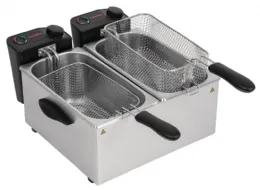 Photo 2 - Friteuse professionnelle à poser monophasé 2 x 3,5 l - caterlite - gg199 - Caterlite - GG199