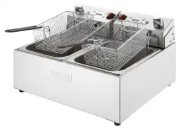 Photo 3 - Friteuse professionnelle à poser monophasé 2 x 5 l avec vidange - buffalo - cu624 - Buffalo - CU624