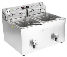Photo 3 - Friteuse professionnelle à poser monophasé 2 x 8 l - buffalo - cu621 - Buffalo - CU621