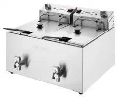 Photo 4 - Friteuse professionnelle à poser monophasé 2 x 8 l - buffalo - cu621 - Buffalo - CU621