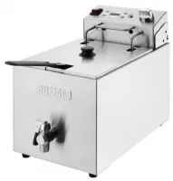 Photo 2 - Friteuse professionnelle à poser monophasé 8 l avec vidange - buffalo - cu620 - Buffalo - CU620