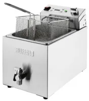 Photo 3 - Friteuse professionnelle à poser monophasé 8 l avec vidange - buffalo - cu620 - Buffalo - CU620