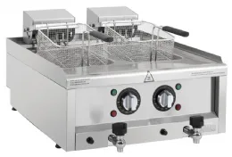 Friteuse professionnelle triphasée à poser 2 x 8 L 12 kW - Buffalo - CU477 - Buffalo - CU477 Friteuse professionnelle triphasée à poser 2 x 8 L 12 kW - Buffalo - CU477 - Buffalo - CU477