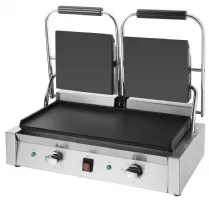 Photo 2 - Gril de contact professionnel double plaque fonte 550x395 mm - buffalo - cu605 - Buffalo - CU605
