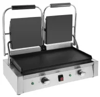 Photo 4 - Gril de contact professionnel double plaque fonte 550x395 mm - buffalo - cu605 - Buffalo - CU605