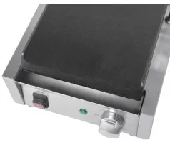 Photo 3 - Gril de contact professionnel simple fonte lisse/lisse 290x395 mm - buffalo - dy996 - Buffalo - DY996