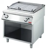 Grillade pierre de lave professionnel gaz sur placard avec grille en V 800x700x850 mm - Gastro M - GL931 Grillade pierre de lave professionnel gaz sur placard avec grille en V 800x700x850 mm - Gastro M - GL931