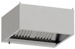 Hotte professionnelle sans moteur 1000x900 mm avec 2 filtres labyrinthes - Diamond - CGL1000-SG1