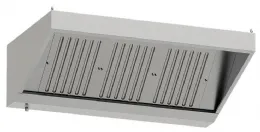 Hotte professionnelle sans moteur 1500x900 mm avec 3 filtres labyrinthes - Diamond - CSL1500-SS2