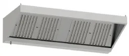 Hotte professionnelle sans moteur 2000x900 mm avec 4 filtres labyrinthes - Diamond - CSL2000-SS3 Hotte professionnelle sans moteur 2000x900 mm avec 4 filtres labyrinthes - Diamond - CSL2000-SS3