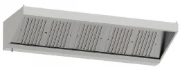 Hotte professionnelle sans moteur 2500x900 mm avec 5 filtres labyrinthes - Diamond - CSL2500-SS4
