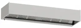 Hotte professionnelle sans moteur 3000x900 mm avec 6 filtres labyrinthes - Diamond - CGL3000-SG5