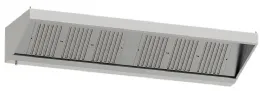 Hotte professionnelle sans moteur 3000x900 mm avec 6 filtres labyrinthes - Diamond - CSL3000-SS5