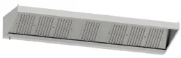 Hotte professionnelle sans moteur 3500x900 mm avec 7 filtres labyrinthes - Diamond - CSL3500-SS6