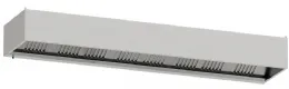 Hotte professionnelle sans moteur 4000x900 mm avec 8 filtres labyrinthes - Diamond - CGL4000-SG7
