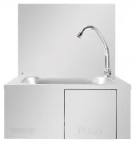 Photo 2 - Lave-mains commande genou argent acier inoxydable - vogue - gl280 - Vogue - GL280